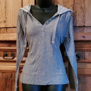 aerie Hooded Lightweight Popover Sweatshirt  Small